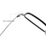 Men'S Black Acetate Glasses Optical Titanium Simple Design OEM