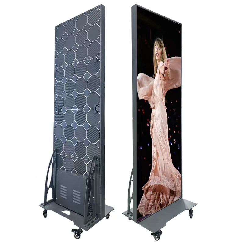 1000cd Ultra Slim Smart Led Poster Display High Refresh Rate with Lightweight Cabinet