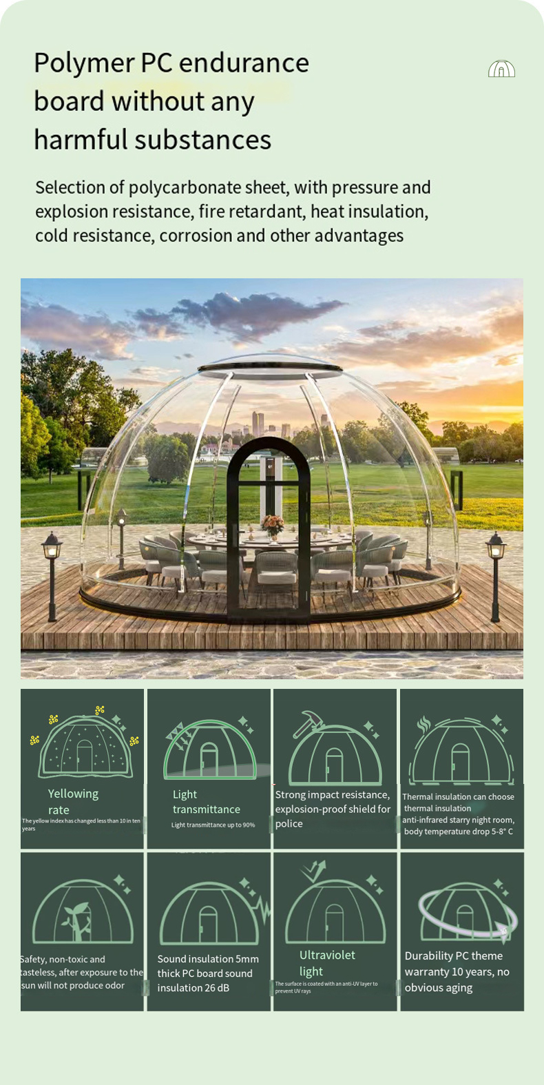 Star Room Transparent Tents For Outdoor Camping Bar Villa Hotel Bubble Room