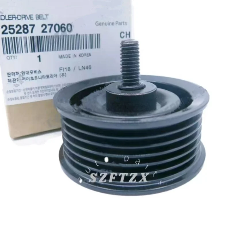 Genuine New Belt Idler Pulley 2528727060 for Hyundai Azera Kia Sportage D4HB D4HA