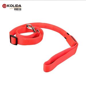 Quality LED Lighted Nylon Fabric Safety Pet Dog Leash With Bright Shining Light wholesale