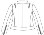 High Fashion Navy Ladies PU Jacket , Womens Leather Coats LEDO1721