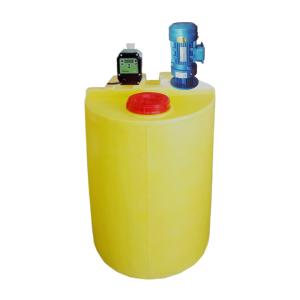 Quality Plastic Acid Alkaline Resistant Chemical Mixing Tank With Agitator 0.75kw 200L wholesale