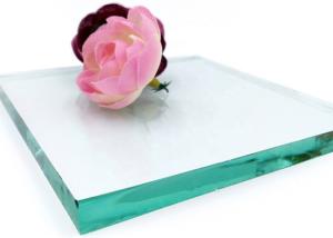 Quality Safety Clear Tempered Glass , 10mm Clear Toughened Glass For Shower Doors wholesale