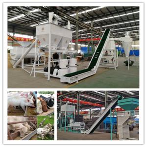 Quality Moisture Content Of Raw Materials ≤20% Pellet Feed Production Line With Performance wholesale