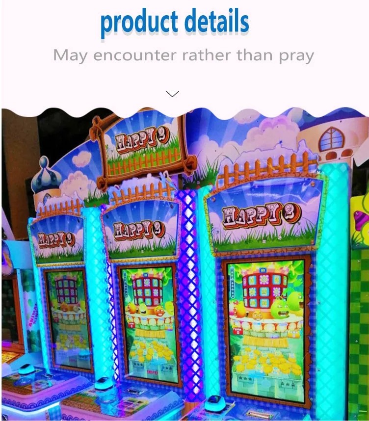 Exciting Indoor Happy Fruits Redemption Game Machine Coin Operated For Kids Low Consumption