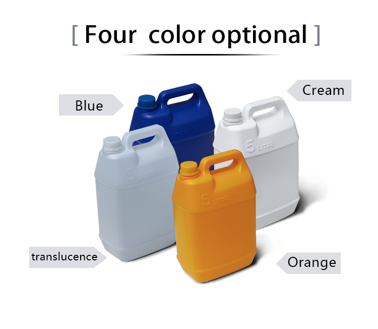 Daily Chemical 35mm HDPE Plastic Bottle 5 Liter Plastic Drum 192*125*305mm