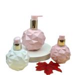 Sphere Round HDPE Empty 120ml Lotion Pump Bottle For Face Cream