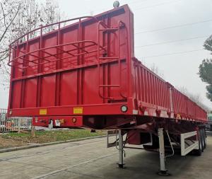 Quality Dry Cargo Tailgate 3 Axle 40 Foot 60T Dropside Trailer wholesale