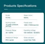 Combo Electric Toothbrush IPX4 Countertop Water Flosser Teeth Whitening 600ml