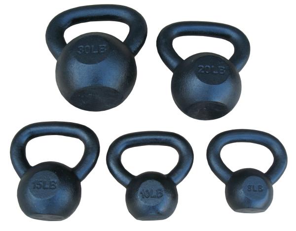 Black Painting Fitness Equipment Kettlebells Cast Iron polished Painting