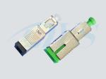 SC Male to Female Fiber Optic Attenuator Blue / Green With Metal Housing