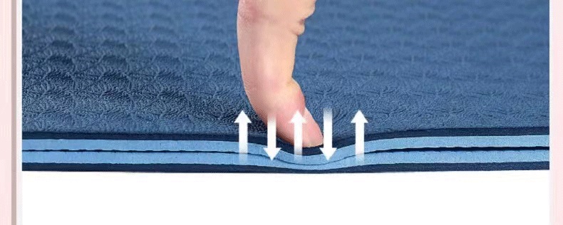 Home Non Slip Custom TPE Yoga Mat 6mm Sports Pilates Exercise Yoga Mat