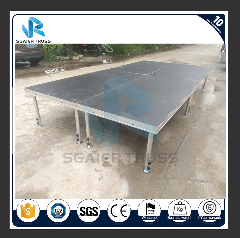 Stable School Portable Aluminum Stage Platforms , Wooden Folding Stage Platform