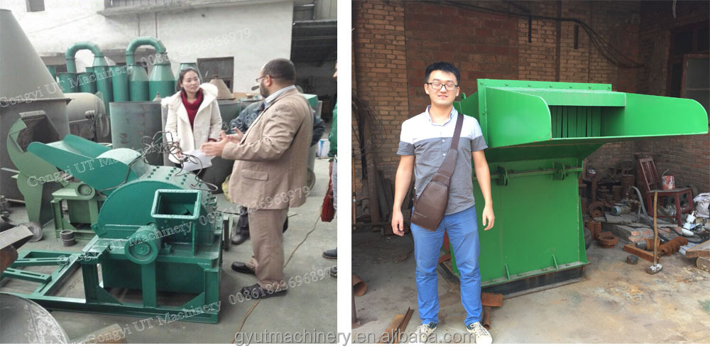 Crush Biomass Waste Wood with Wood Log Grinding Mill Mobile Wood Chipper Machine