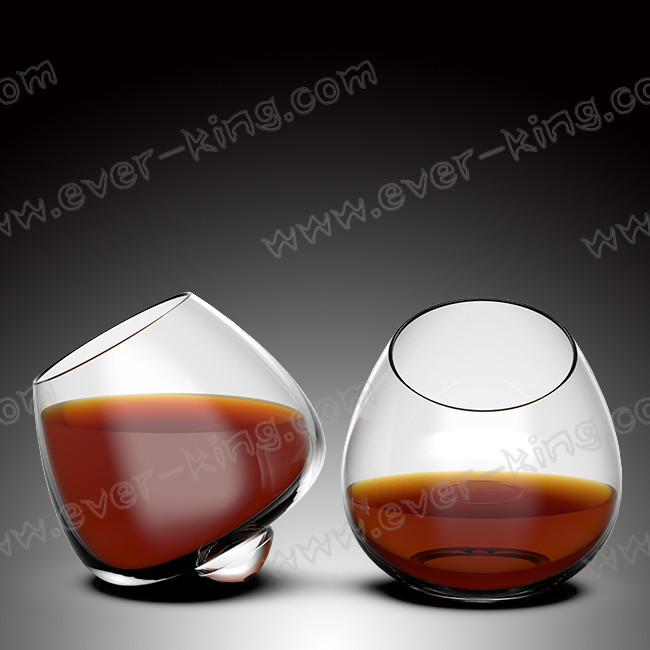 Non Spill Crystal Whiskey Glass Cup ISO9001 SGS Certificated