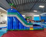 OEM Rainbow Inflatable Water Slide Jumping Bouncer Castle