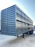 Three Axle 50 Ton Van / Box / Side Wall Truck Semi Trailer For Cargo Transport