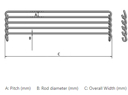 304 Stainless Steel Metal Rod Conveyor Belts For Spiral Cooling Tower In Food Industry