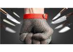 Butcher Stainless Steel Mesh Safety Gloves Flexible Wrist Strap For Home