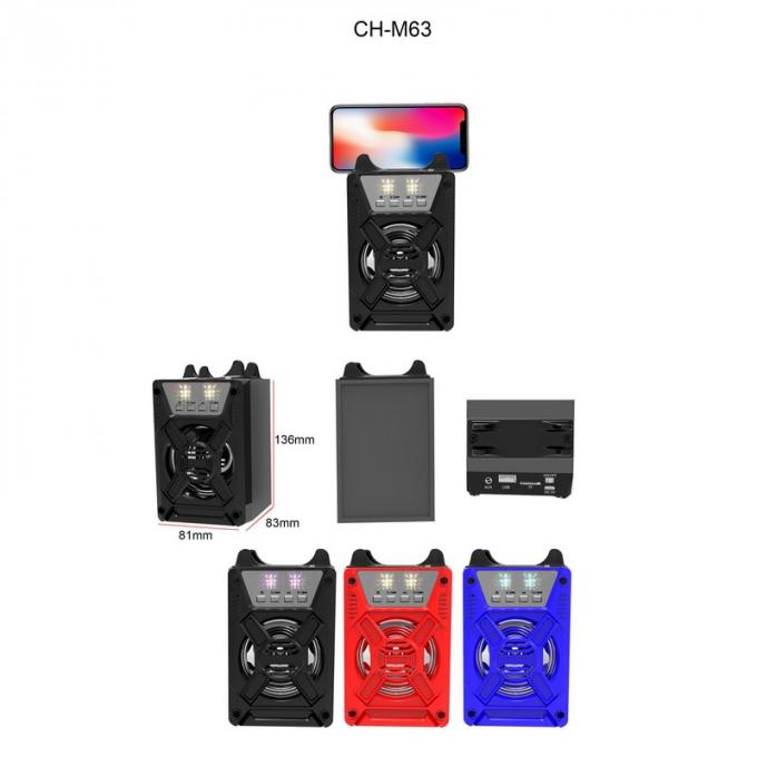 Bluetooth speaker CH-M63 audio bluetooth speaker with microphone for wireless portable active