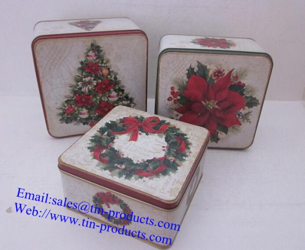 Christmas Box set, metal Christmas Box, Christmas Case, Gift metal set from