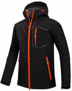 Quality Custom Mens Waterproof Softshell Jacket Grey O Neck Type For Outdoor Camping wholesale