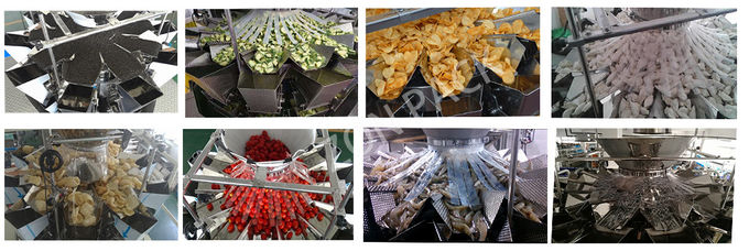 ZH-AL10 Salad Frozen Food Multihead Weighing Machine