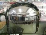 Stainless Steel Oval Roll Top Chafing Dish W/ 6.8L Oval Food Pan W/ Fuel Holder