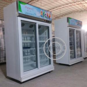 Quality OP-A407 OPPOL Brand Single-temperature Supermarket Two Glass Door Fridge wholesale