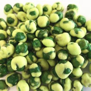 Quality Popular Wholesale Vegan Yellow Wasabi Flavor Fried Coated Green Peas Snack Foods wholesale