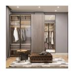 2024 Contemporary Aluminium Wooden Bedroom Furniture Set for Custom Armoire