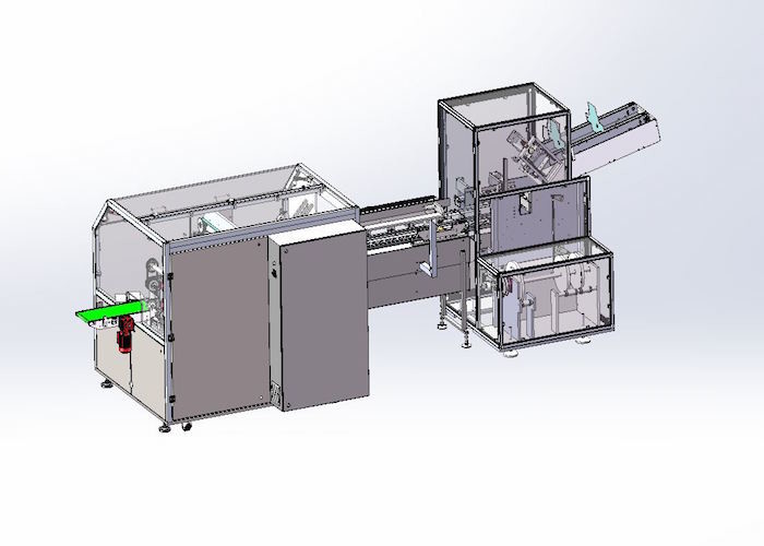 HMI Screen Bottle Cartoning Machine 60 Pcs/Min High Efficiency Flexible Software
