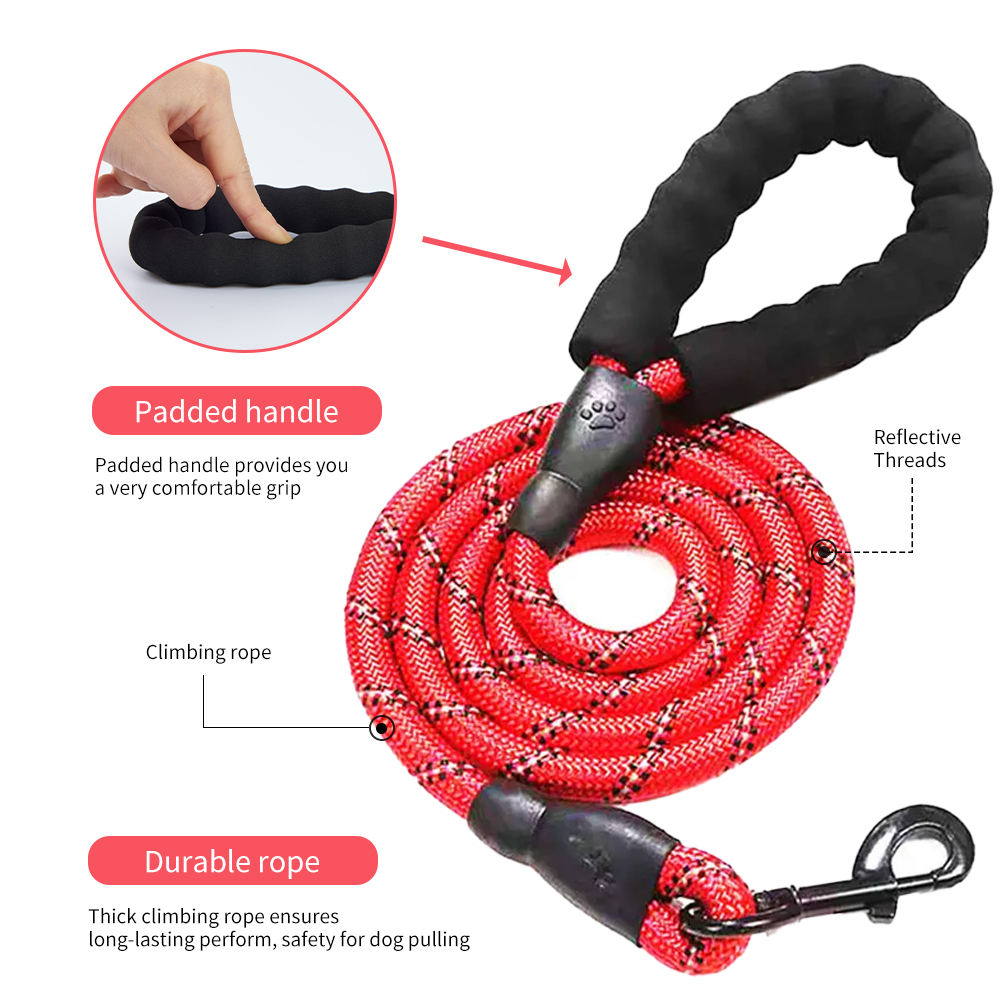 Reflective Nylon Dog Leash Acceptable OEM ODM Manufacture All-Season Market