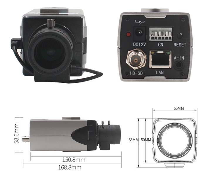 3G SDI Video Interface IP Streaming CCTV Camera Mini For Video Surveillance