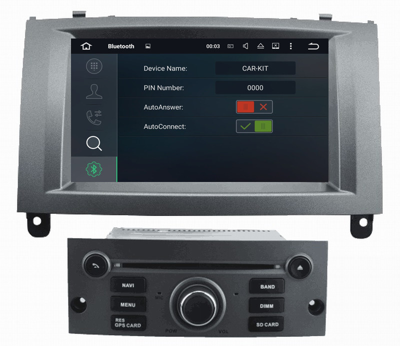Ouchuangbo car audio 7 inch digital screen Peugeot 407 with gps navigation dual zone digital television (Optional)