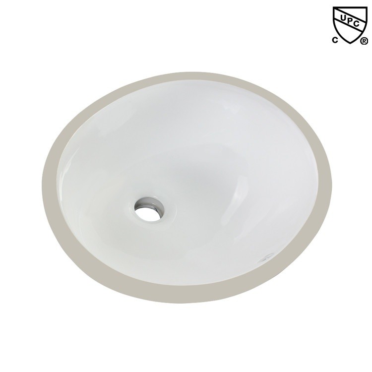 16 Inch White Porcelain Undermount Bathroom Sink Undermount Vanity Basin Dining Table