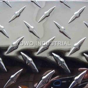 Quality 0.7mm 1250mm Width Self Adhesive Aluminum Checker Plate wholesale