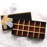 Customized Logo Printing Eco Friendly Food Packaging Chocolate Box With Ribbon