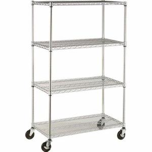 Quality Supermarket Store Zinc Epoxy Display Wire Shelf Shelving NSF Approval 800lbs Heavy Duty wholesale