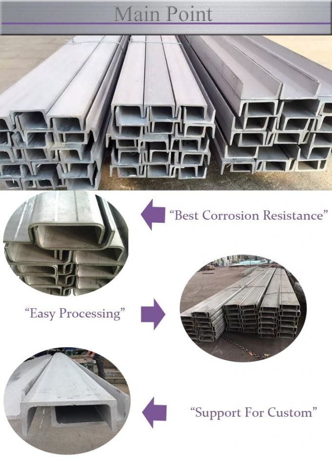 0.5-75mm Stainless Steel C Channel 5.8m 6m Q235B Q345B Q420C