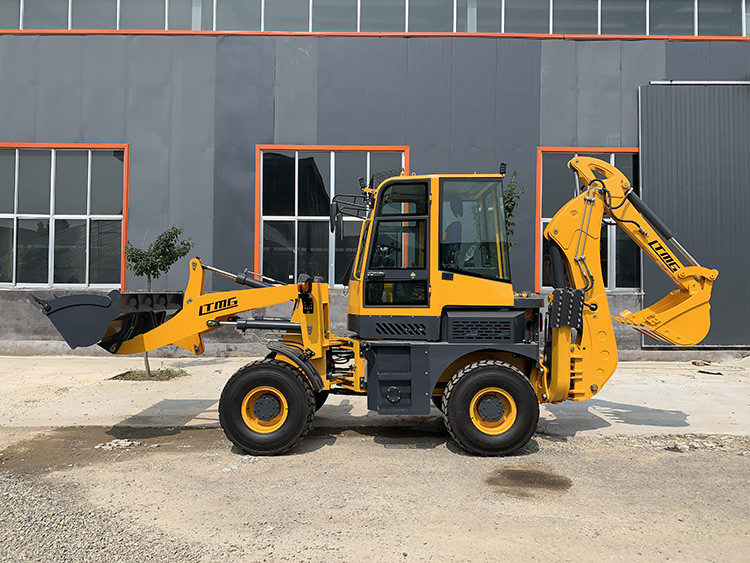 articulated loader 1.5ton small wheel backhoe loader with joystick ac cab