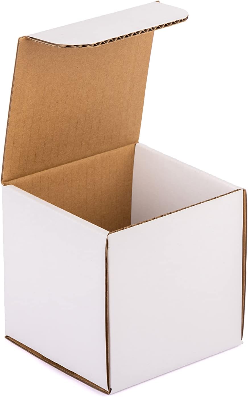 4x4x4 Custom Kraft Mailers White Indestructo Shipping Boxes For Small Business