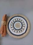 Hot Sale Eco- friendly Handmade Natural Water Hyacinth Woven Table Placemat