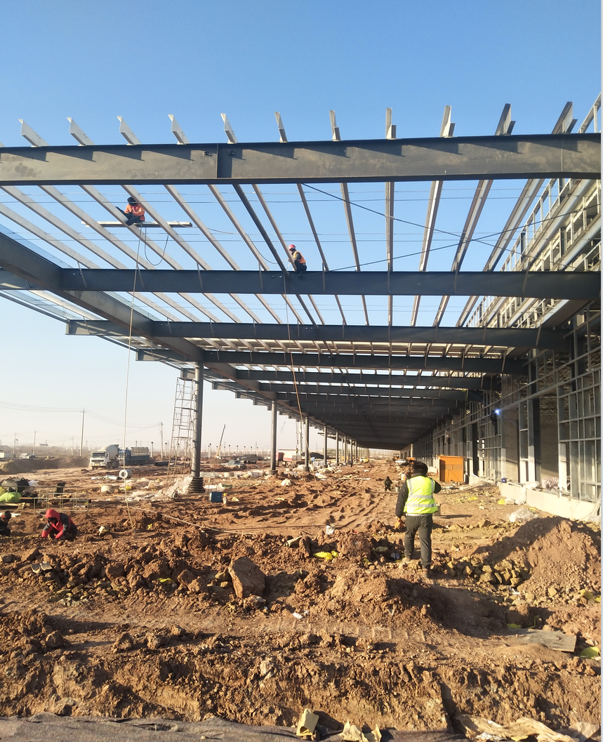 Prefabricated Light Steel Building Aircraft Hangar Fireproof Steel Structure Warehouse
