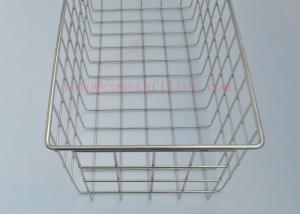 Quality 316 l Sterilization Trays Stainless Steel Basket For Surgical Instruments Medical Grade wholesale