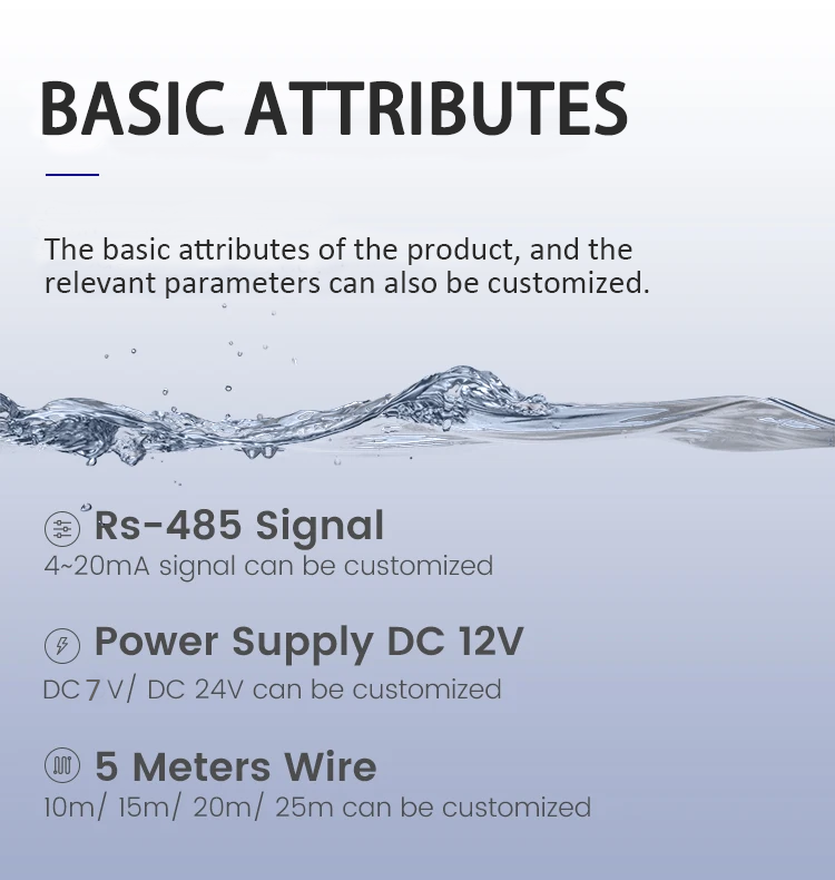 7-24VDC Operating Voltage Aquaculture RS485 Water EC Transmitter for Water Monitoring
