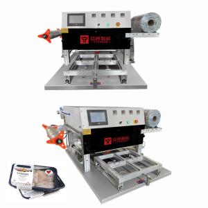 Quality Automatic Tabletop Vacuum Tray Sealer Machine Commercial Food Tray Sealer 110V 1800W wholesale