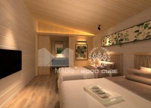 Quality Light Steel Prefab Holiday Homes , Anticorrosive Modular One Bedroom Homes wholesale
