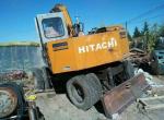 10 ton Used Hitachi Excavator ,Wheel EX100WD Excavator